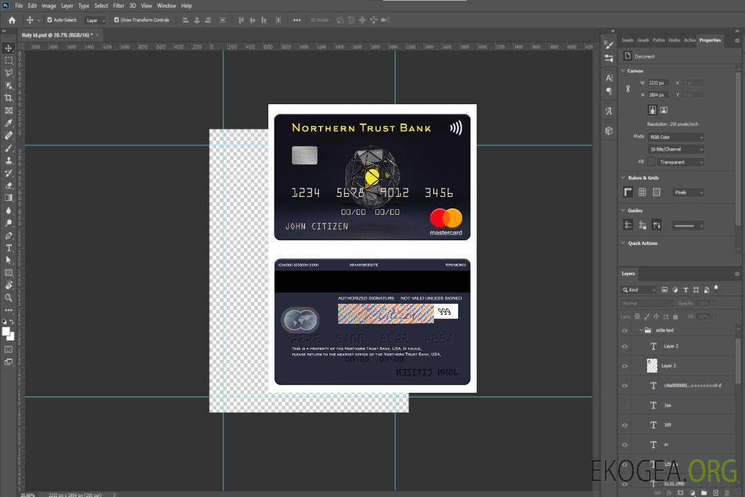 Mastercard de la Northern Trust Bank des États-Unis template Mastercard de la Northern Trust Bank des États-Unis template